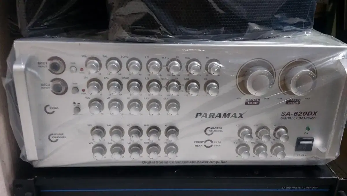 앰프 4채널 PARAMAX  SA-620DX /노래방 다목적 음악 방송